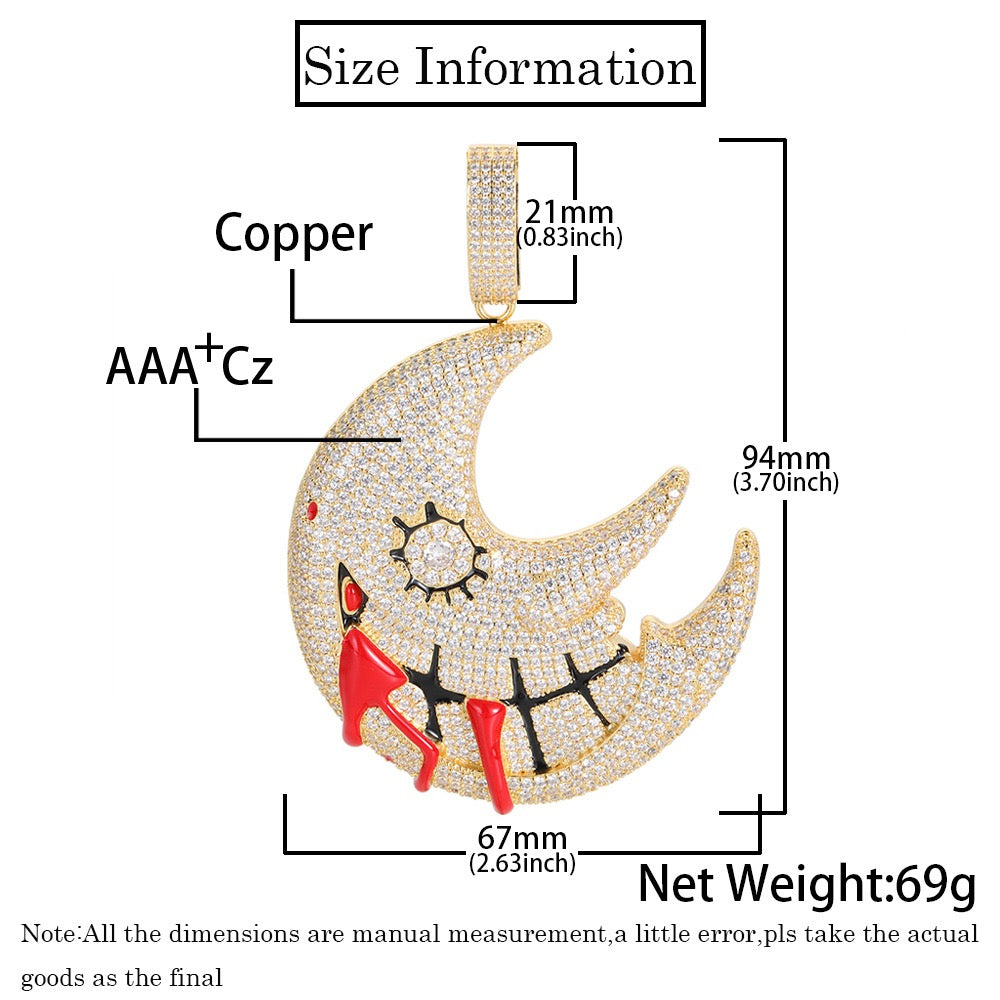 Iced Blood Moon Pendant