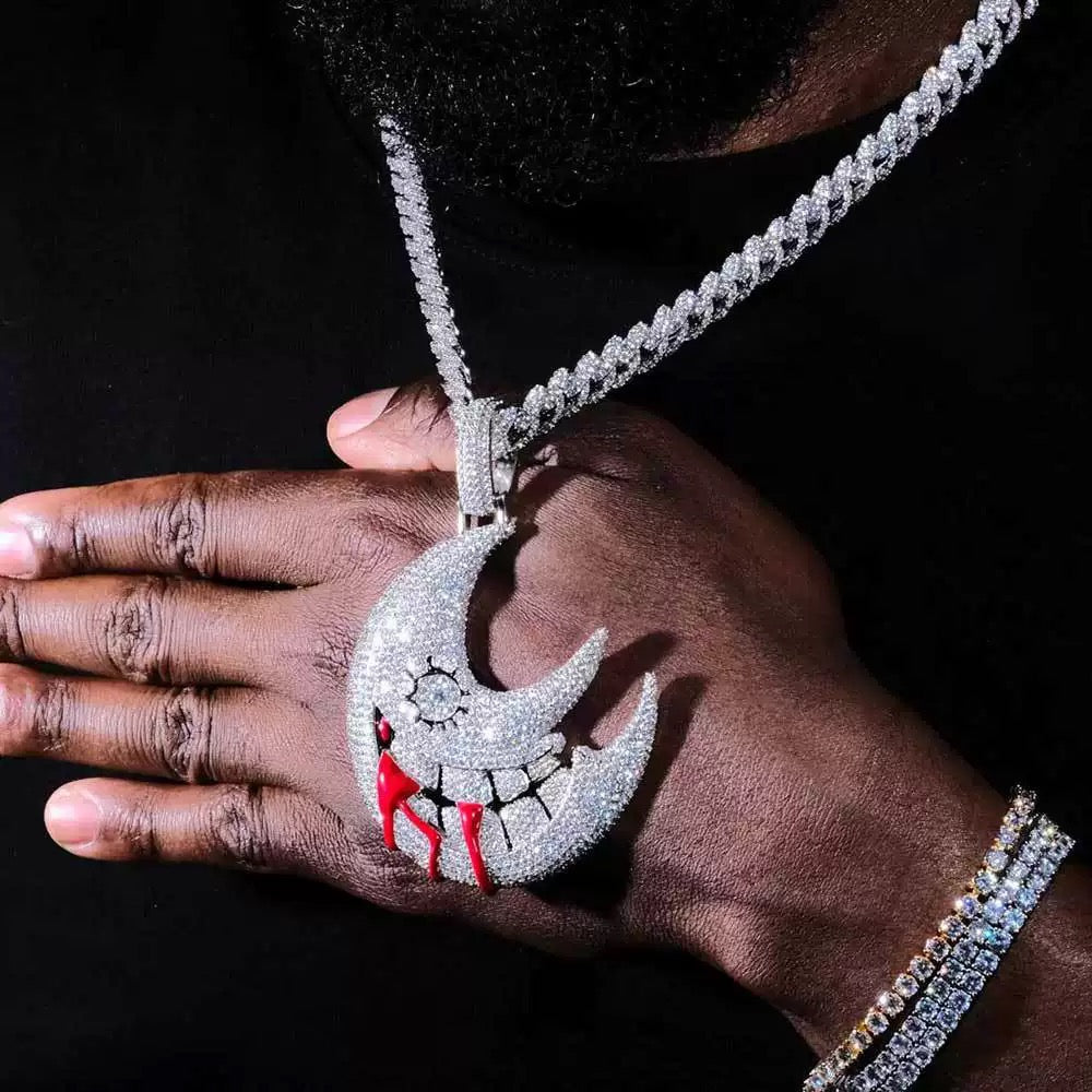 Iced Blood Moon Pendant