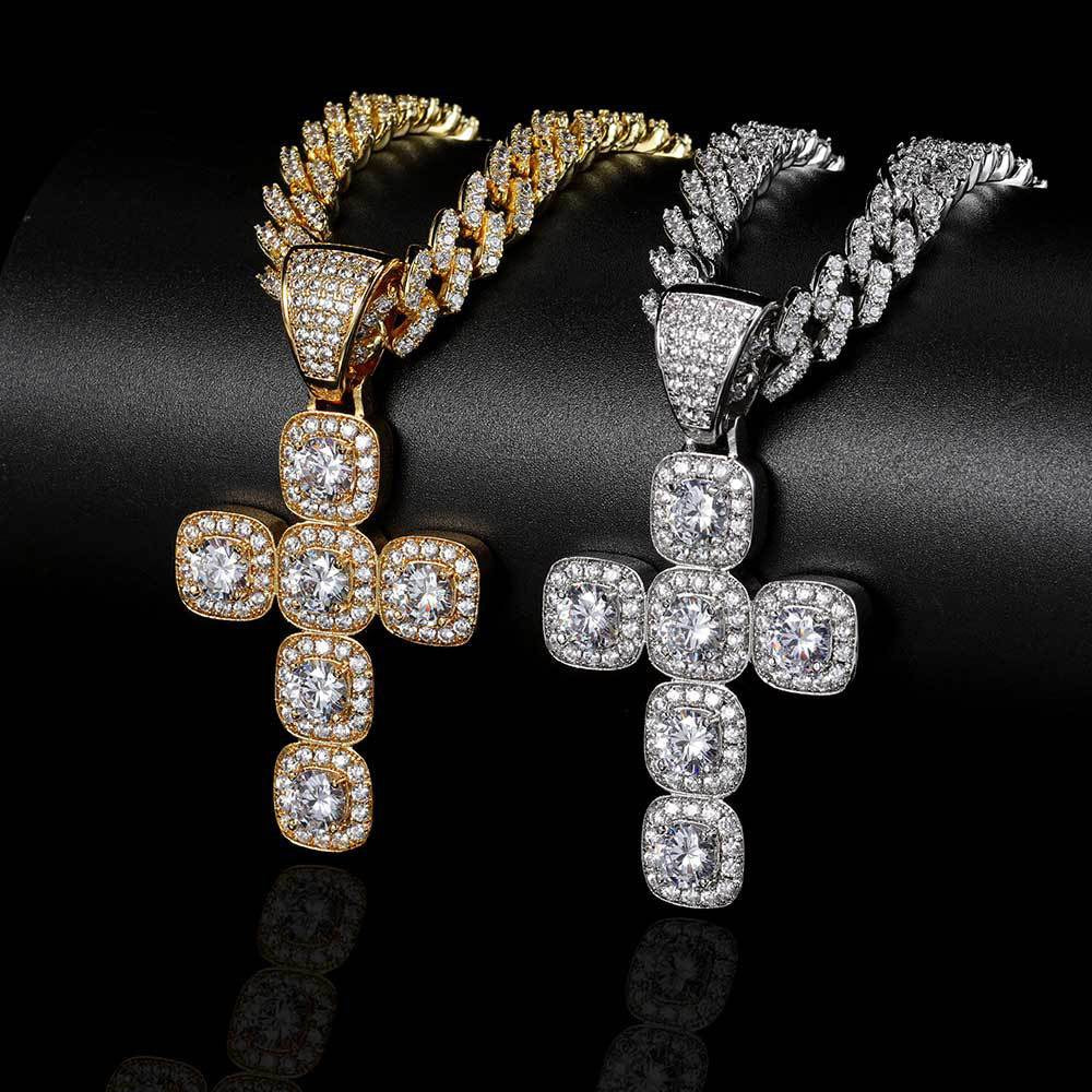 Iced Cross Pendant