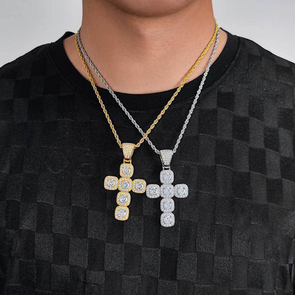 Iced Cross Pendant