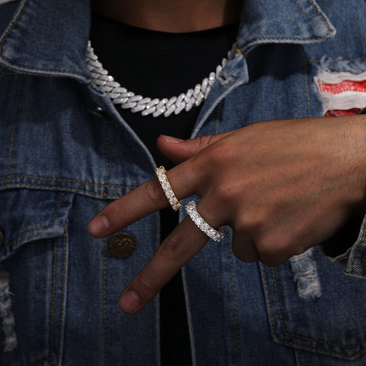 925S & Moissanite Ring