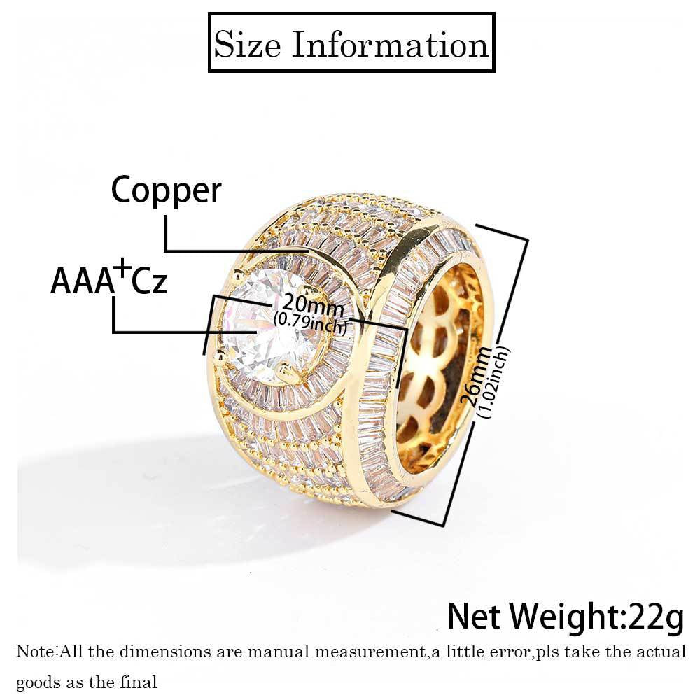 Baguette and Round Diamond Ring