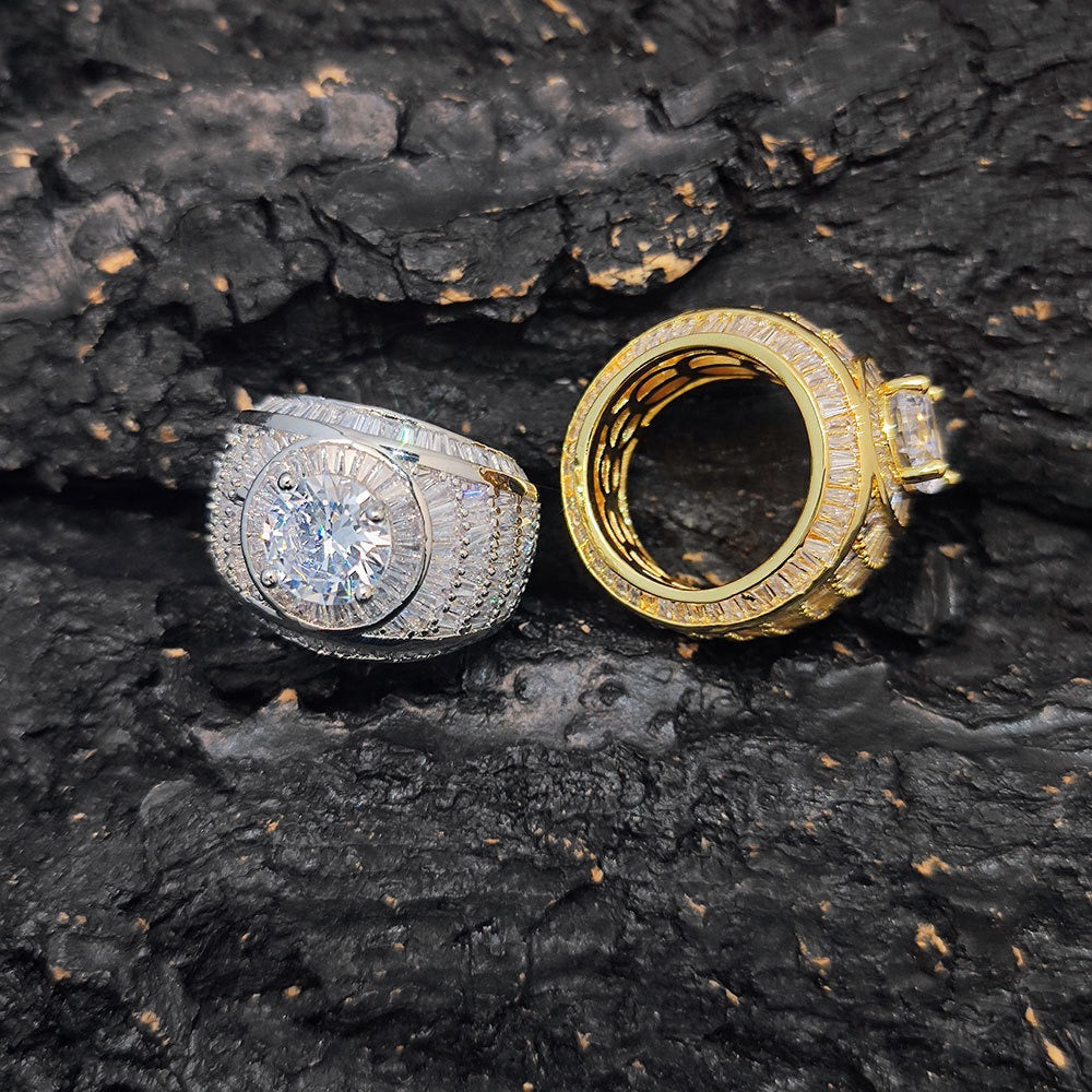 Baguette and Round Diamond Ring