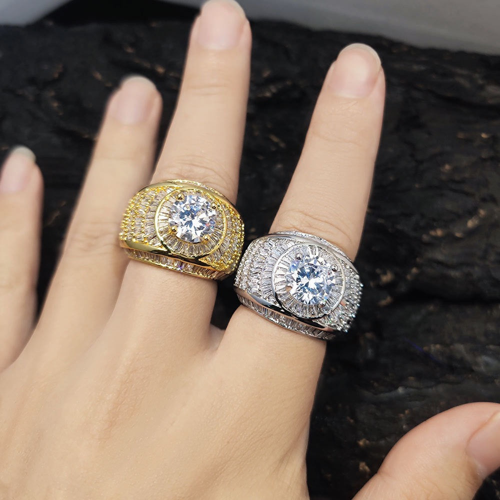 Baguette and Round Diamond Ring