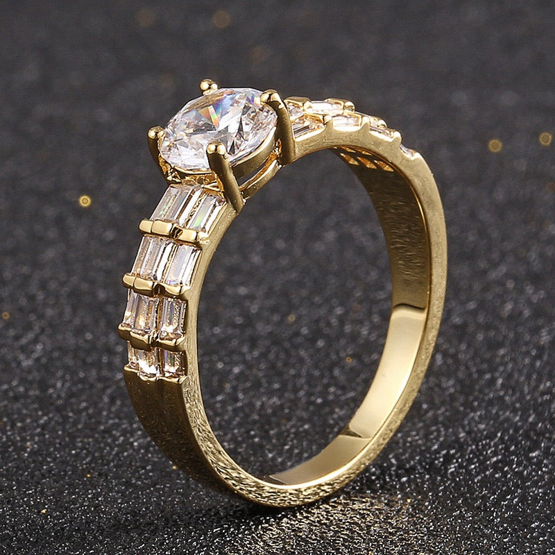 Iced Baguette Ring