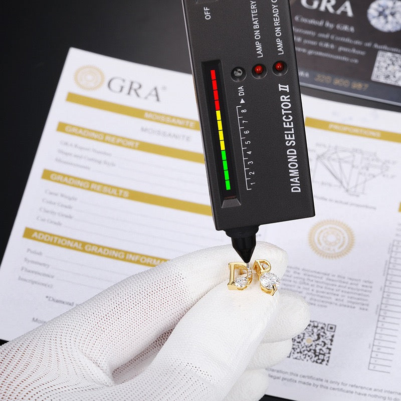 925S & Moissanite Luxury Earrings