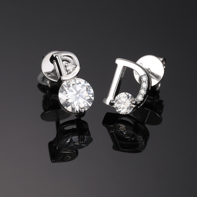 925S & Moissanite Luxury Earrings