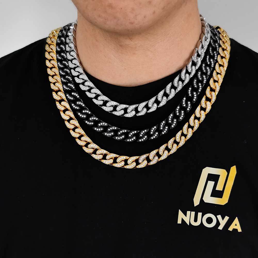 12mm Iced  Cuban Chains