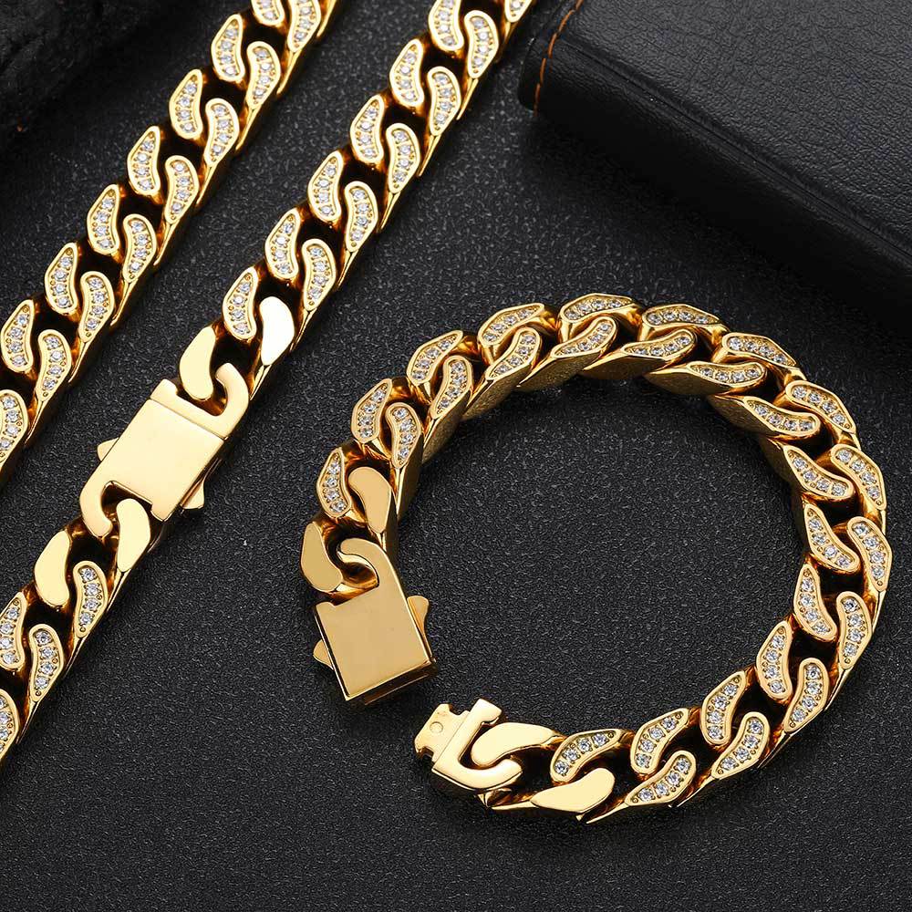 12mm Iced  Cuban Chains