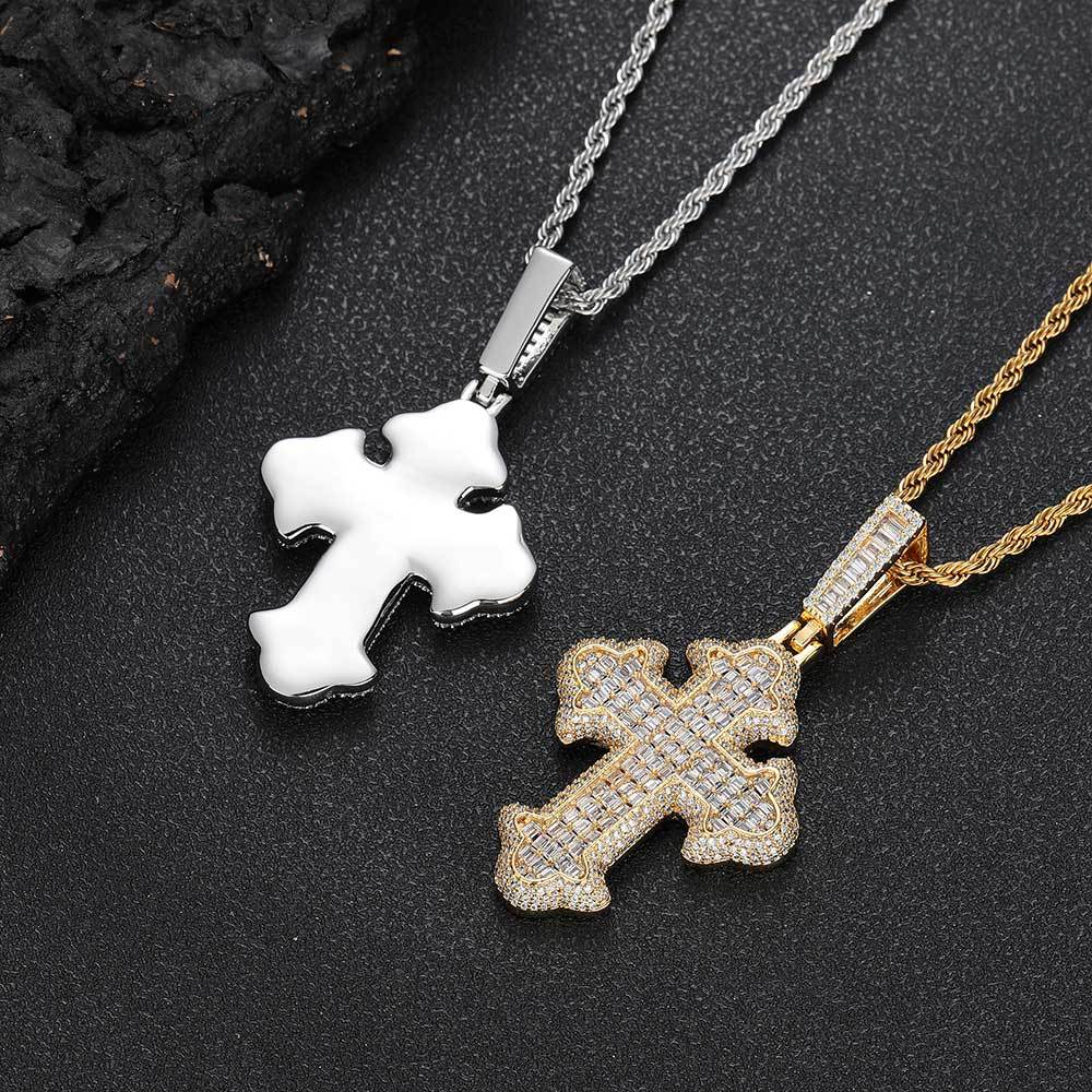 Iced Cross Pendant