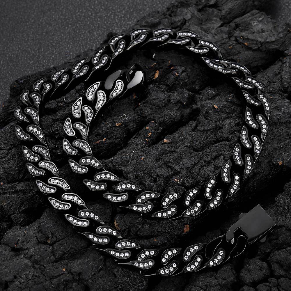 12mm Iced  Cuban Chains