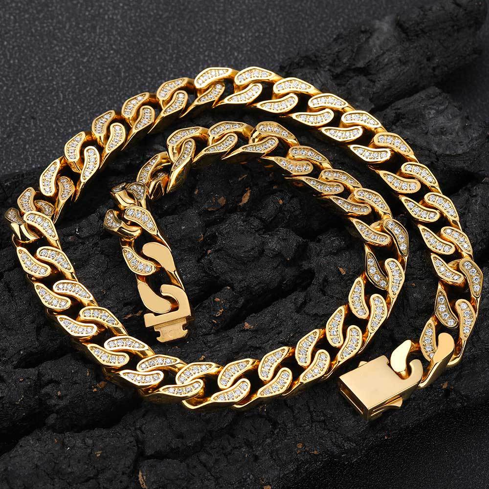 12mm Iced  Cuban Chains