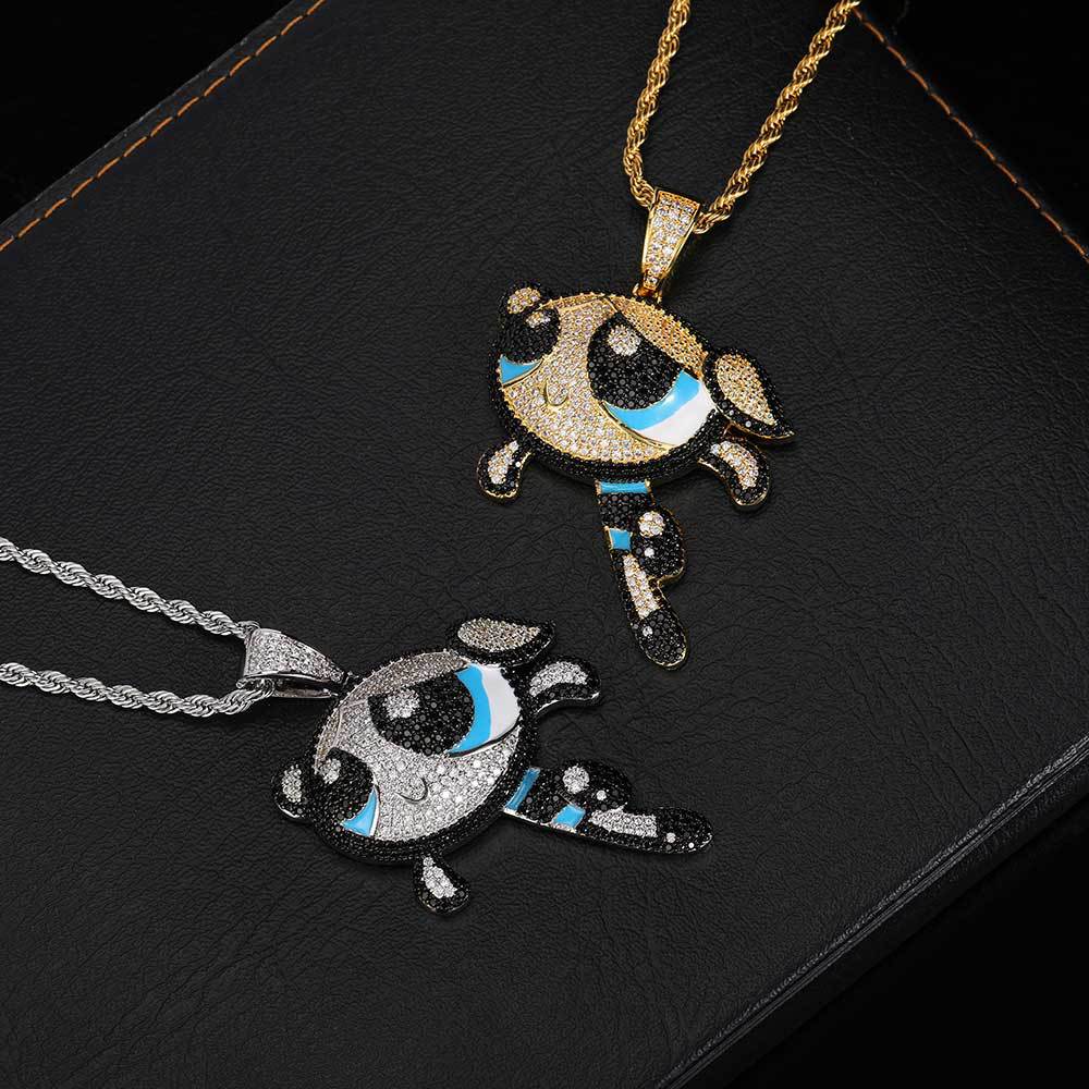 Iced Powerfuff Girls Pendant
