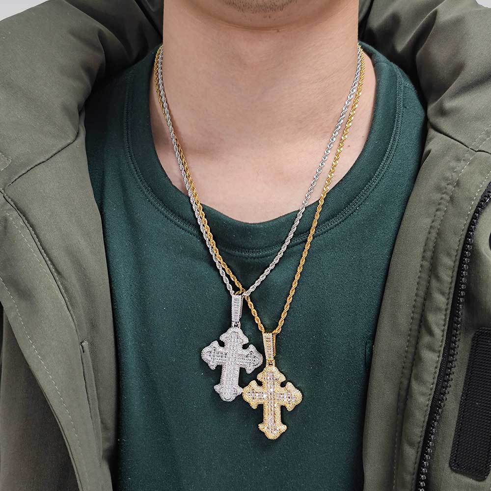 Iced Cross Pendant