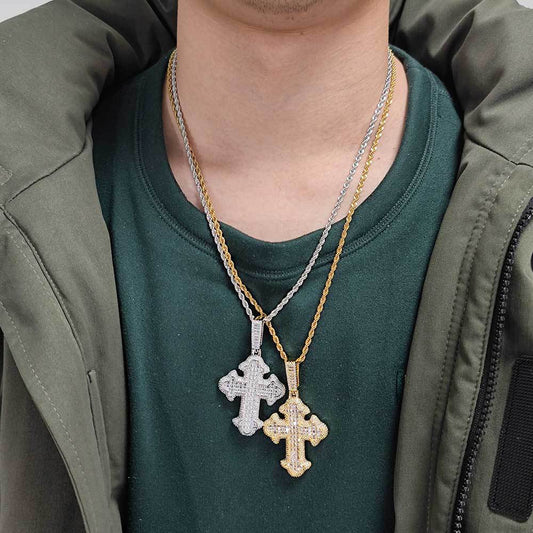 Iced Cross Pendant
