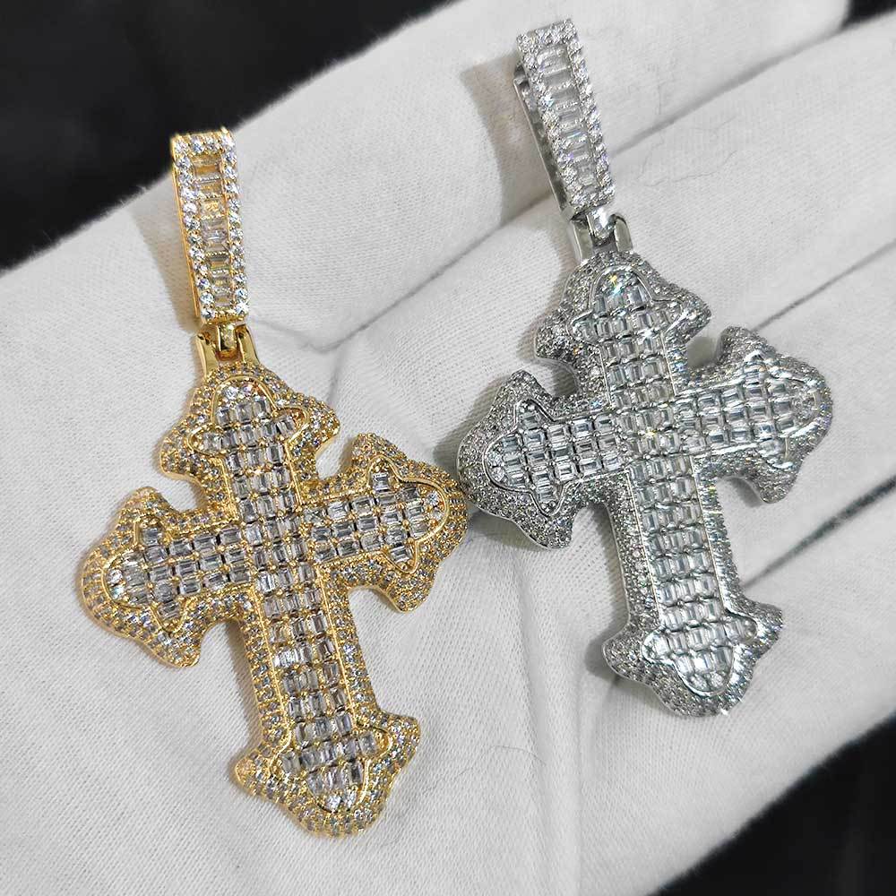 Iced Cross Pendant